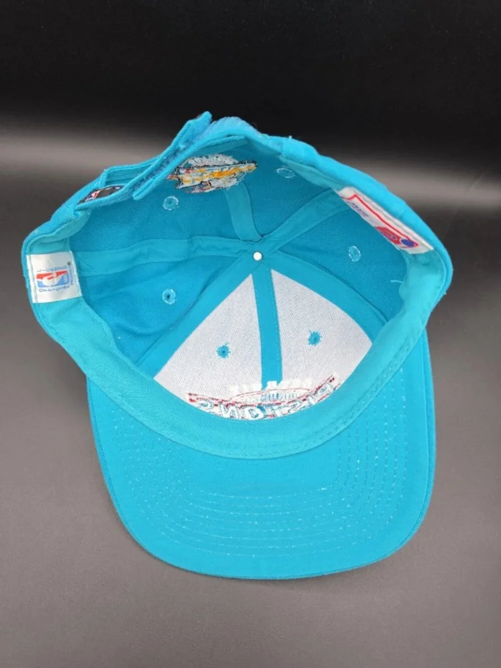 Vintage Detroit Pistons Sports Specialties NBA Teal Wool Blend Snapback Hat RARE